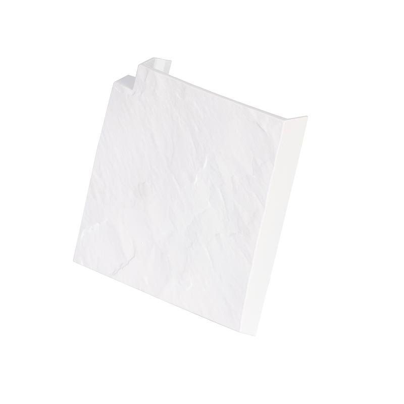 Угловая накладка для бордюра в белом цвете купить в Барнауле