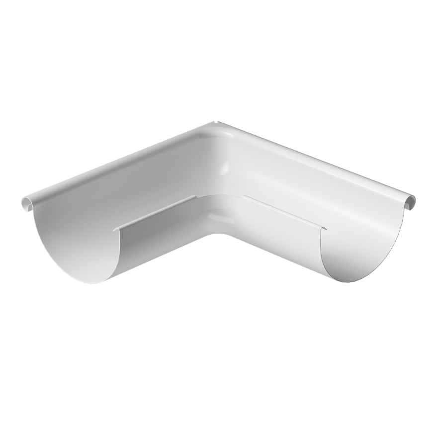 Внешний угол желоба 90˚, Docke Stal Premium, цвет Пломбир купить в Барнауле