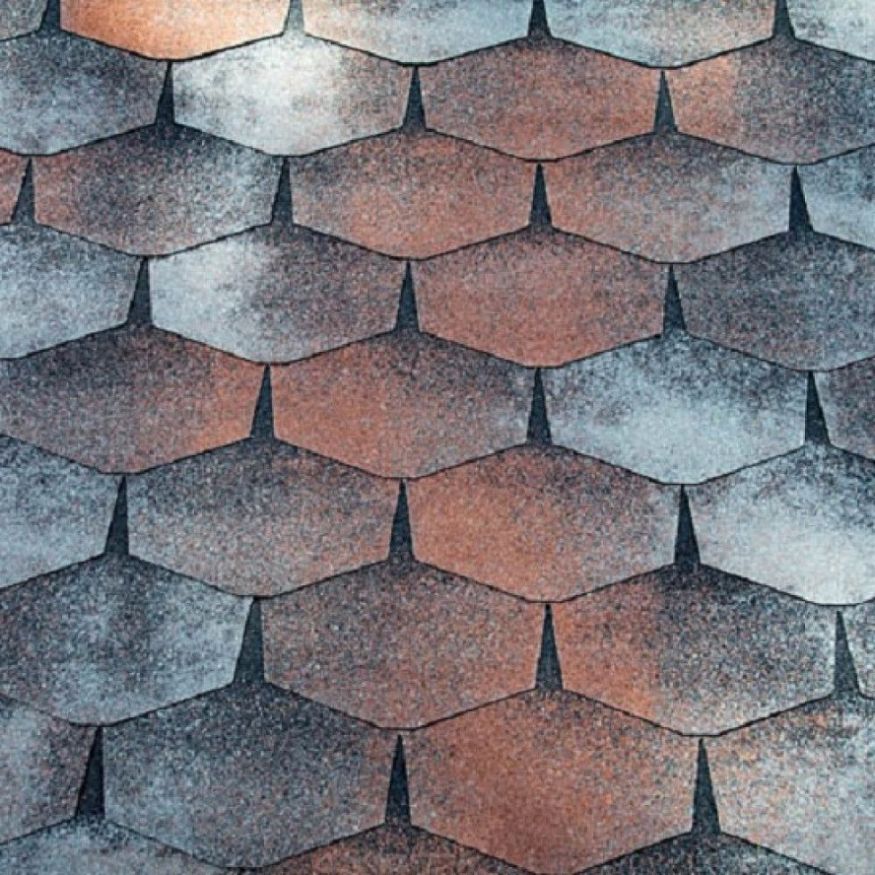 Гибкая черепица KATEPAL FORTE гавана серо-коричневая купить в Барнауле