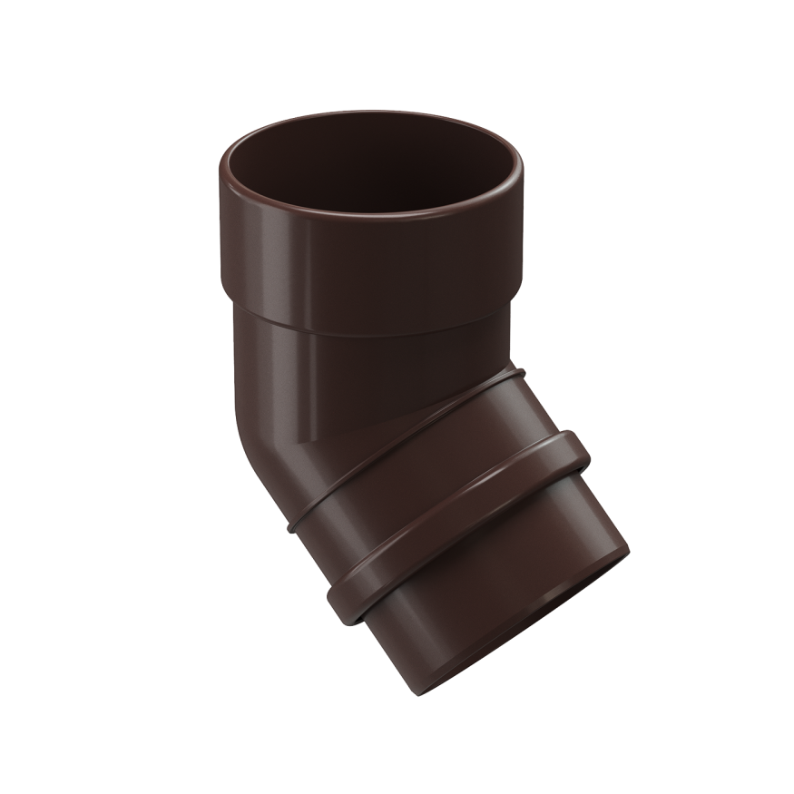 Колено водосточное 45˚ Docke Lux, Шоколад купить в Барнауле
