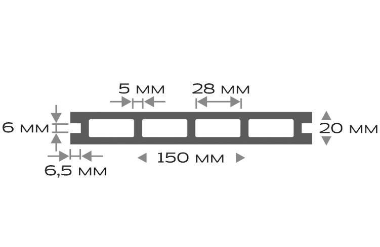 Террасная доска ДПК Outdoor 3D HAVANA/Чёрный вельвет купить в Барнауле