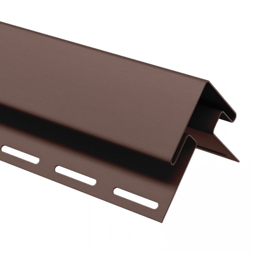 Внешний угол для сайдинга, коричневый купить в Барнауле