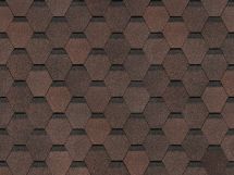 Гибкая черепица Docke Original, Шестигранник, Коричневый