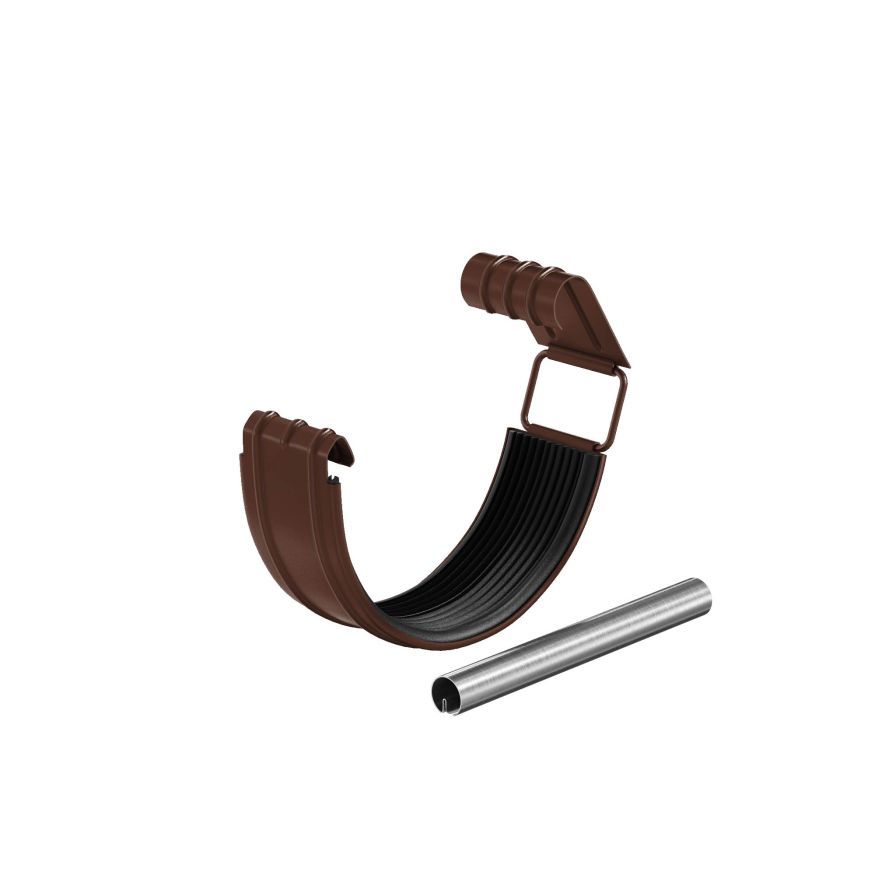 Соединитель желоба в комплекте Aquasystem, RAL 8017 Коричневый 150/100 купить в Барнауле