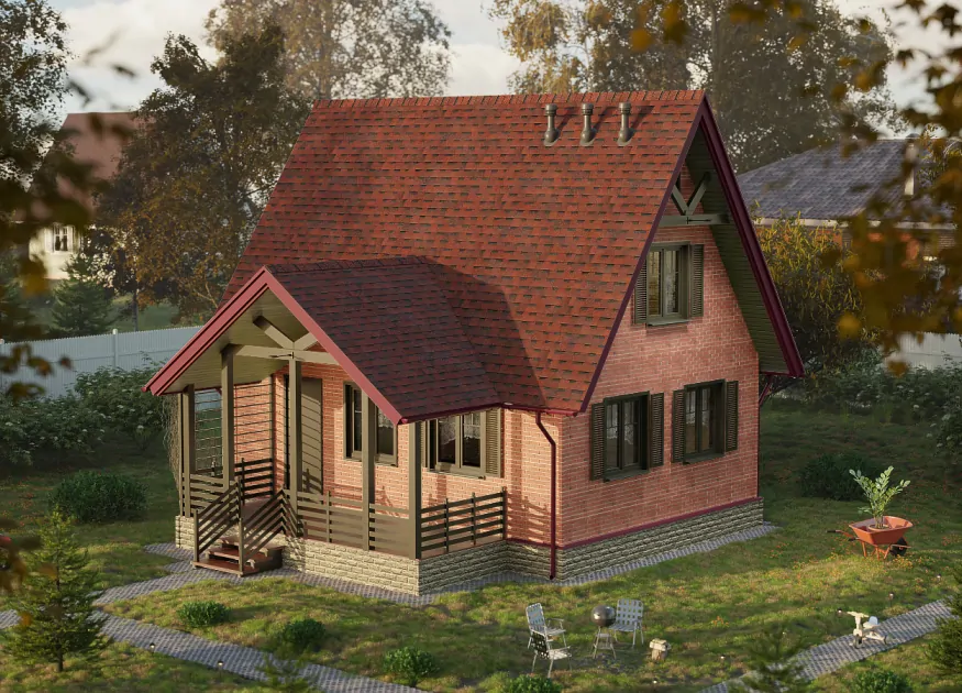 Ламинированная черепица Docke, DRAGON EUROPA, КРАСНЫЙ цвет купить в Барнауле