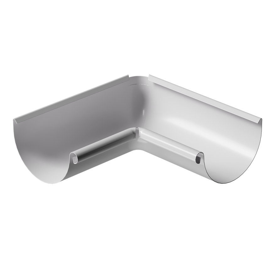 Внутренний 90˚ угол желоба Docke Stal Premium, цвет Пломбир купить в Барнауле