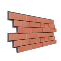 Фасадная термопанель Доломит Кирпич 20мм, Красный