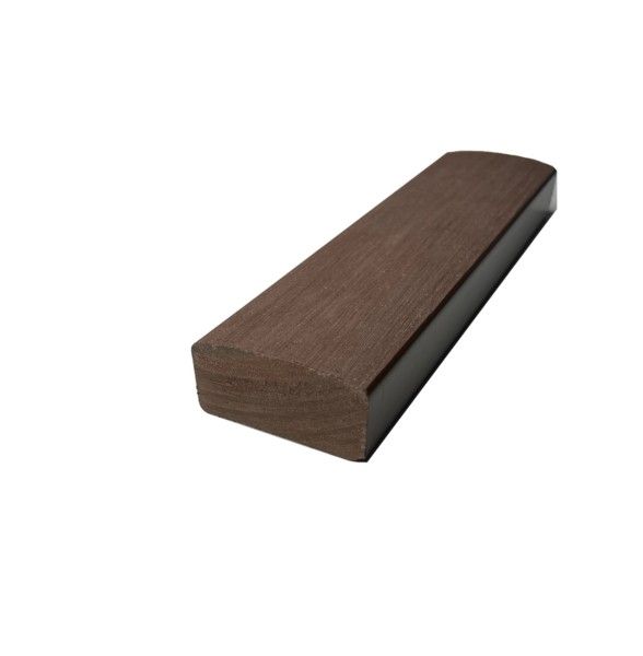 Лавочный брус Ecodecking Некст полнотелый брашированный, Шоколад купить в Барнауле