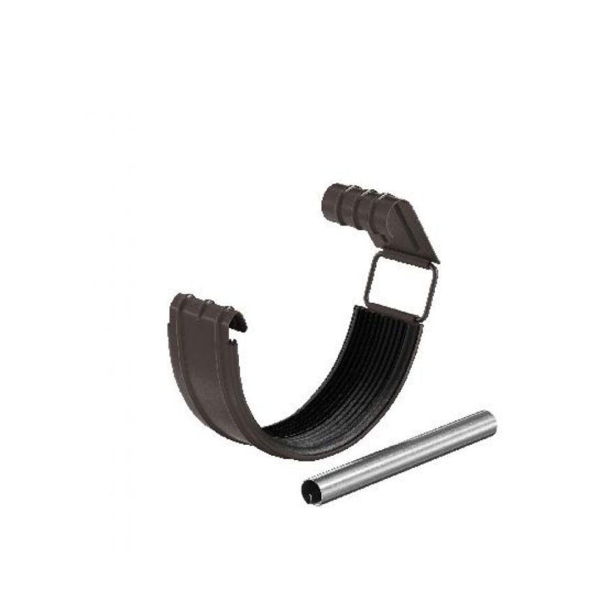 Соединитель для желоба Aquasystem, RR 32, тёмно-коричневый, 125/90 в комплекте купить в Барнауле