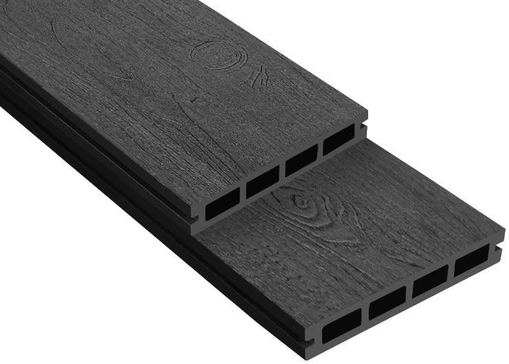 Террасная доска ДПК Outdoor 3D NEVADA/CALIFORNIA черного цвета купить в Барнауле