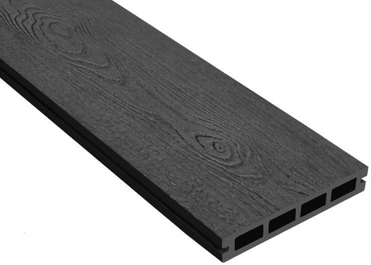 Террасная доска ДПК Outdoor 3D NEVADA/CALIFORNIA черного цвета купить в Барнауле