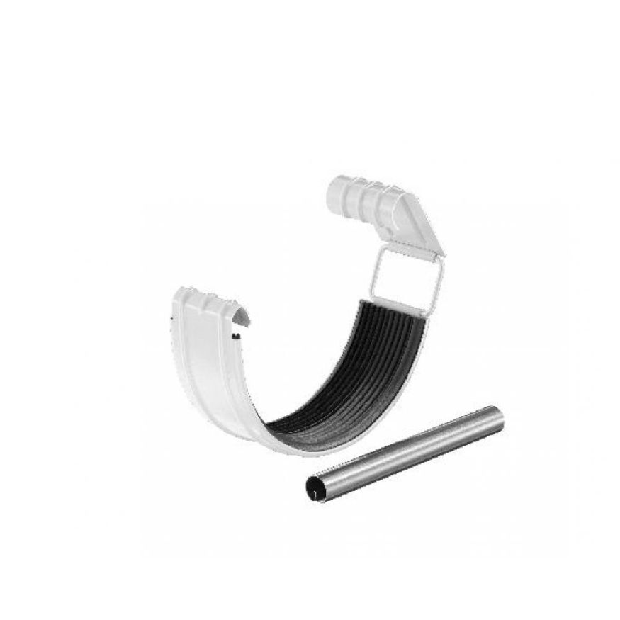 Соединитель водосточного желоба с резиновым уплотнителем Aquasystem RR 20 Мраморно-белый 125/90 купить в Барнауле