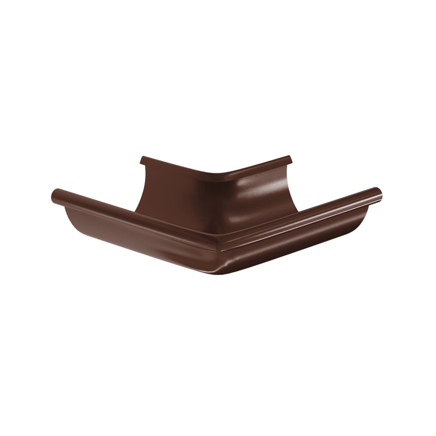Угол желоба наружный Aquasystem, RAL 8017 Коричневый 150/100 купить в Барнауле