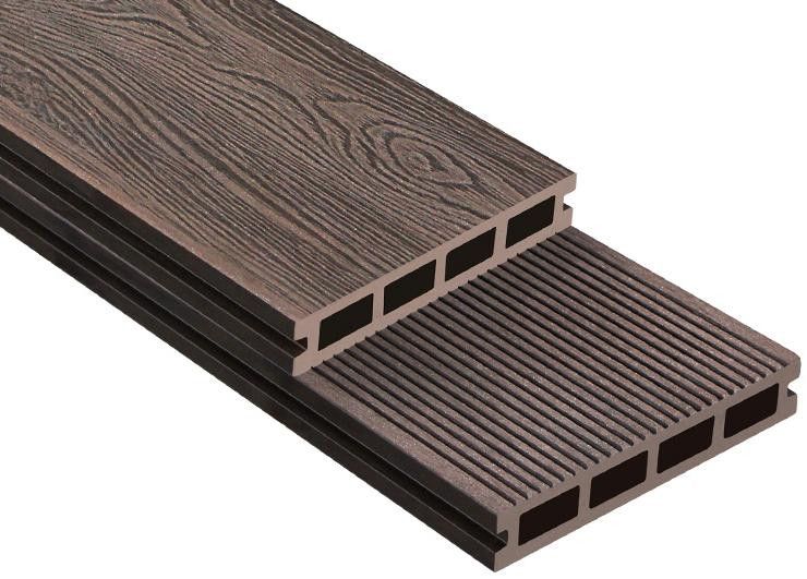 Террасная доска ДПК Outdoor 3D NEVADA/Коричневый вельветовый микс купить в Барнауле