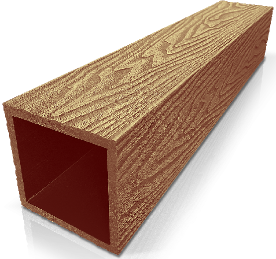 Столб опорный ДПК 3D GardenParkett 100х100мм, Бук купить в Барнауле