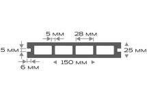 Террасная доска ДПК Outdoor 3D STORM/Вельвет дубовый