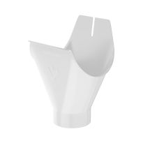 Воронка желоба Aquasystem, RAL 9003 Белый 125/90