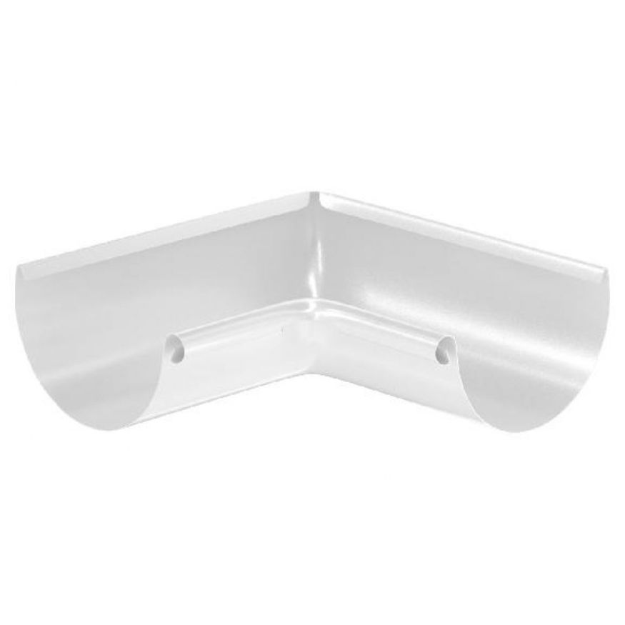 Внутренний угол желоба 90°, RR 20 мраморно-белый 125/90 купить в Барнауле