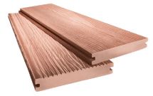 Террасная доска ДПК 3D МАССИВ АЙ-ТЕХПЛАСТ терракотового цвета