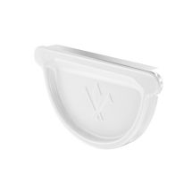 Заглушка универсальная с резиновым уплотнителем Aquasystem, RAL 9003 Белый 125/90