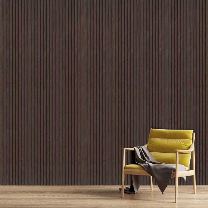 Стеновая панель 3D FineBer Темный орех купить в Барнауле