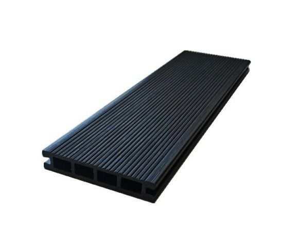 Террасная доска Экодекинг Титан 3D, Антрацит купить в Барнауле