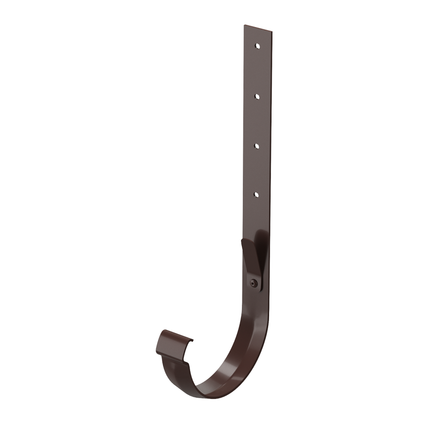 Металлический кронштейн для желоба Docke Lux, Шоколад купить в Барнауле