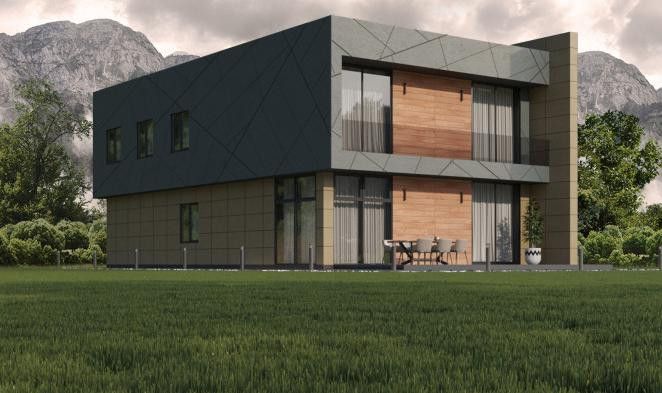 Фиброцементные панели Roofas COLOR Line Зеленый купить в Барнауле