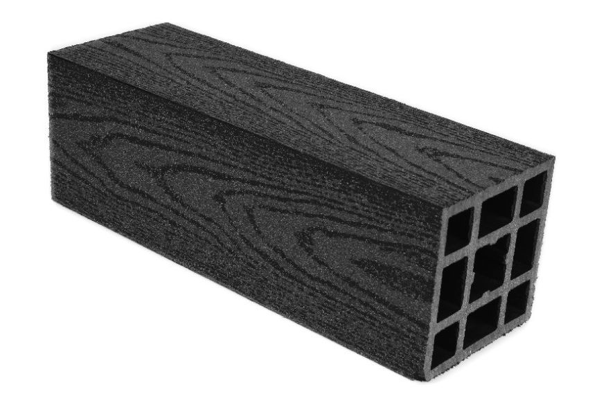 Столб гладкий ДПК AITECHPLAST графитовый купить в Барнауле