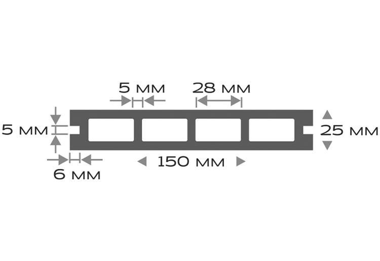 Террасная доска ДПК Outdoor 3D STORM/Вельвет серый микс купить в Барнауле