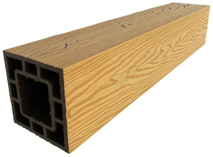 Столб опорный ДПК 3D GardenParkett 120х120мм, Бук купить в Барнауле