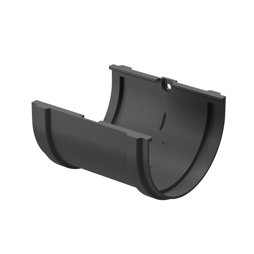 Соединитель для желобов Docke Premium, цвет графит купить в Барнауле