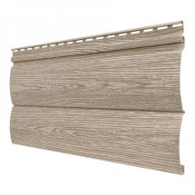 Виниловый сайдинг Tecos Lux Двойной оцилиндрованный брус, Сибирский кедр