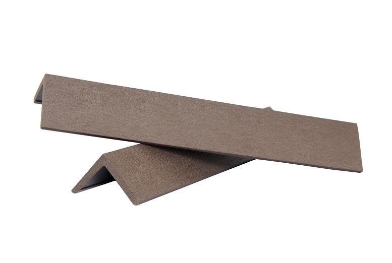 Уголок ДПК завершающий шлифованный SINGARAJA коричневого цвета купить в Барнауле