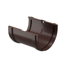 Соединитель для желобов Docke Premium, цвет Шоколад