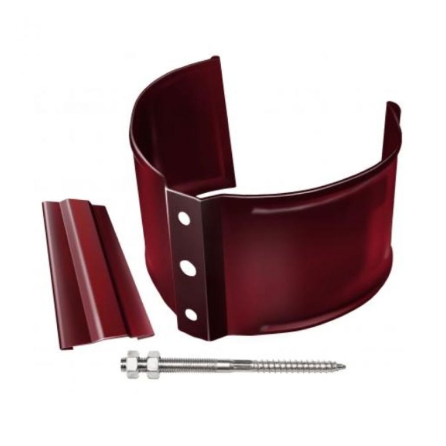 Кронштейн для трубы (кирпичная основа), Grand Line, Вишневый (RAL 3005) купить в Барнауле