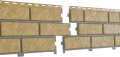 Фасадные панели Ю-Пласт, Стоун Хаус Кирпич, Песочный с декорированным швом купить в Барнауле