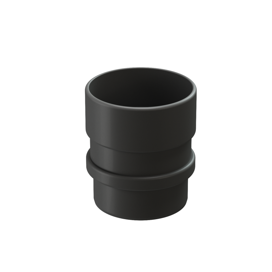 Муфта соединительная для водостока Docke Lux, Графит купить в Барнауле