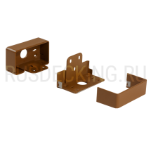 Комплект крепления перил прямое RusDecking Unodeck Орех