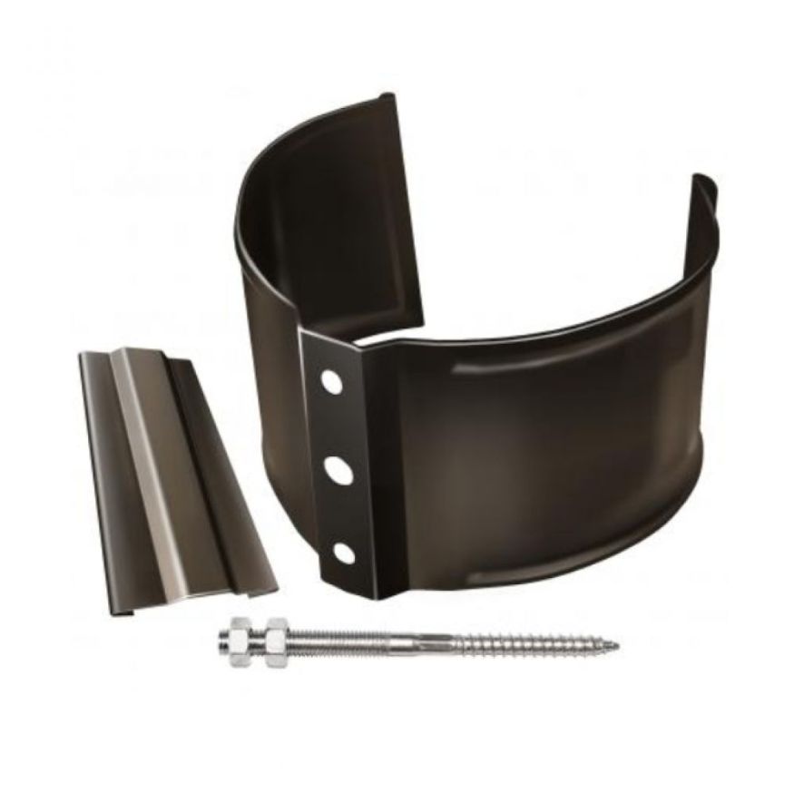 Кронштейн для трубы на кирпич, Grand Line, коричневый (RR 32) купить в Барнауле