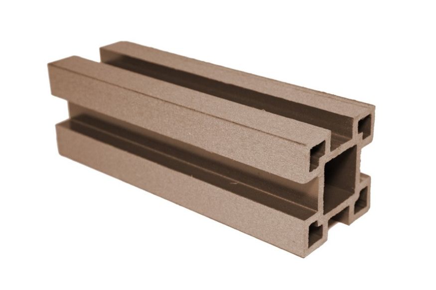 Столб с выемками ДПК АЙ-ТЕХПЛАСТ бронзового цвета купить в Барнауле