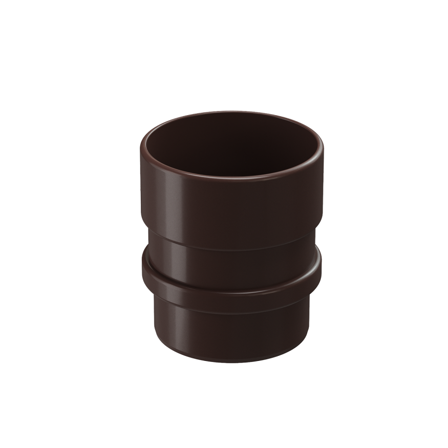 Муфта соединительная для водостока Docke Lux, Шоколад купить в Барнауле