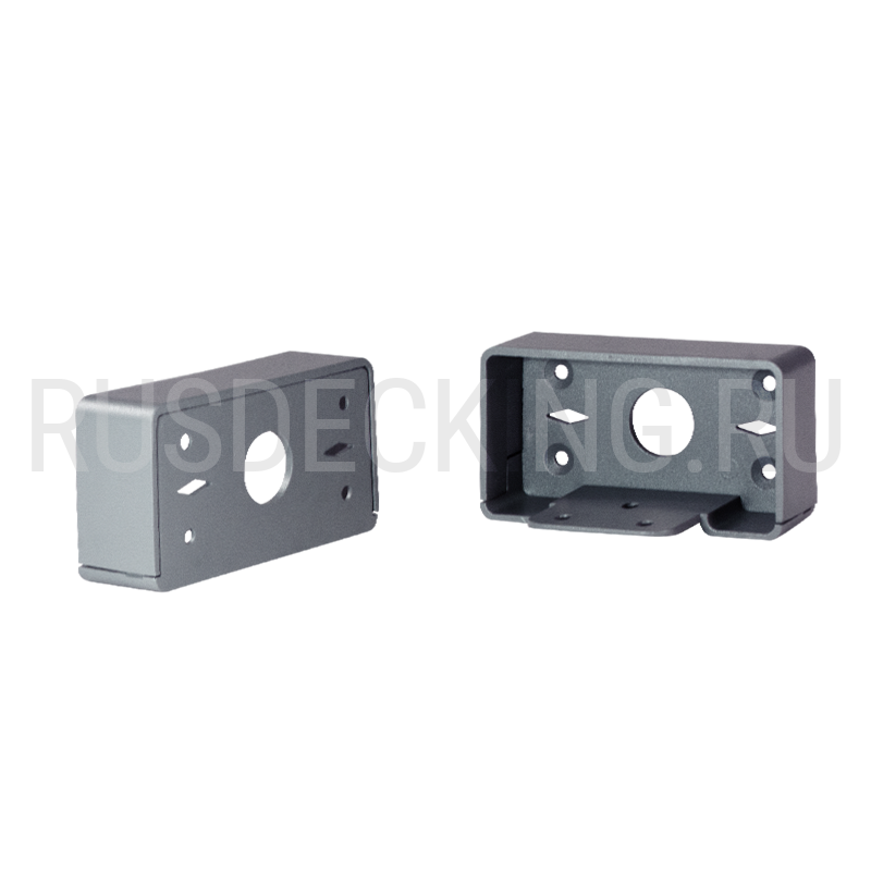 Комплект крепления перил прямое RusDecking Unodeck Серый купить в Барнауле