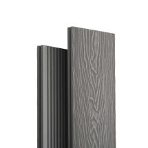 Террасная доска Экодекинг Топ полнотелая, Серый