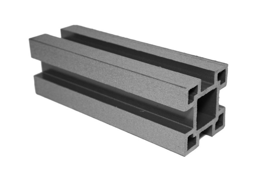 Столб с пазами ДПК АЙ-ТЕХПЛАСТ графитовый. купить в Барнауле