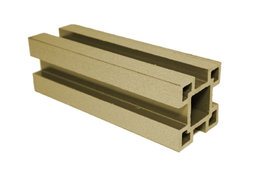 Столб ДПК АЙ-ТЕХПЛАСТ с пазами, цвет золотой купить в Барнауле