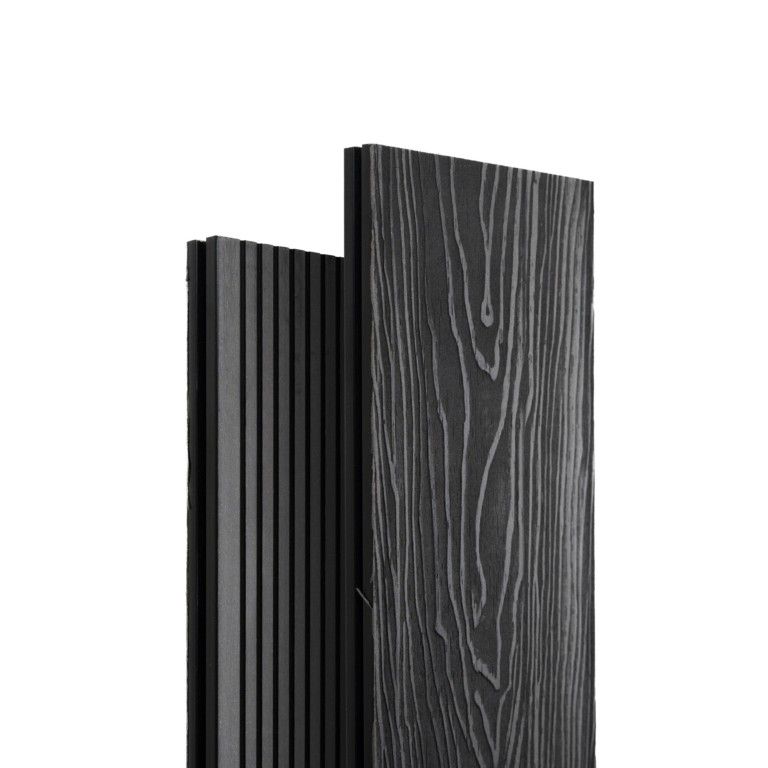 Террасная доска Экодекинг Топ полнотелая, Графит купить в Барнауле