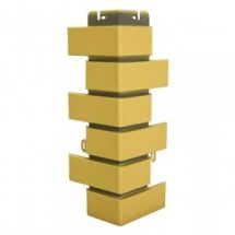 Желтый клинкерный кирпич для наружного угла