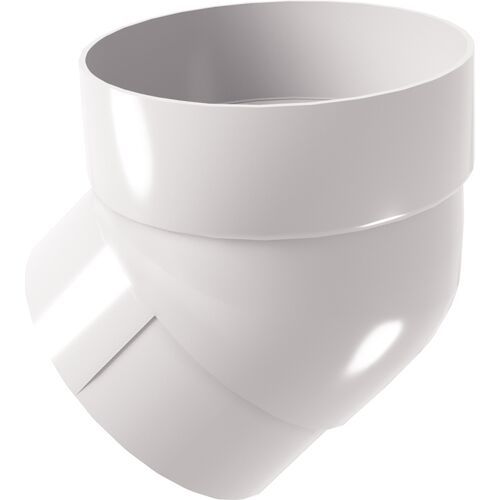Колено трубы 45° Grand Line, белого цвета купить в Барнауле