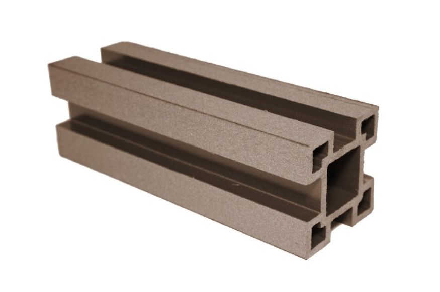 Столб ДПК АЙ-ТЕХПЛАСТ с пазами цвета какао купить в Барнауле